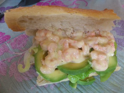 Recette de sandwich avocat-crevettes