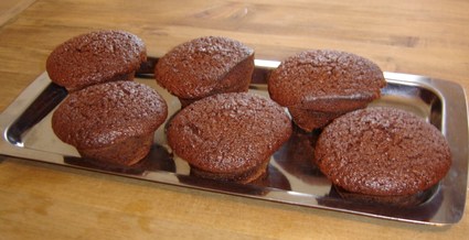 Muffins poires-choco-amandes