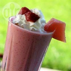 Recette milkshake fraise