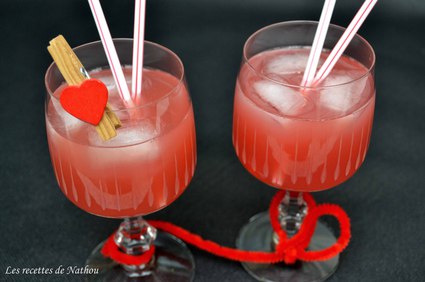 Recette de cocktail rouge passion saint-valentin