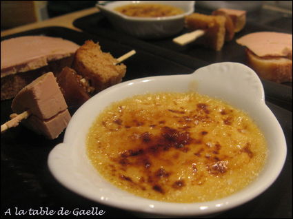 Recette de crème brûlée au foie gras toute simple