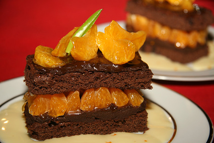 Recette de gâteau chocolat clémentines corses