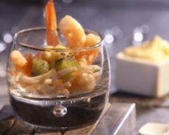 Verrines de crevettes, crabe et kiwis | cuisine az