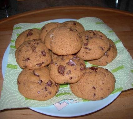Recette de cookies moelleux aux pépites de chocolat