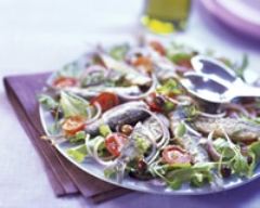 Recette salade de sardines, tomates et olives