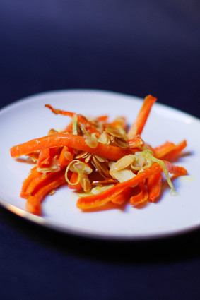 Recette de carottes rôties amandes et citron