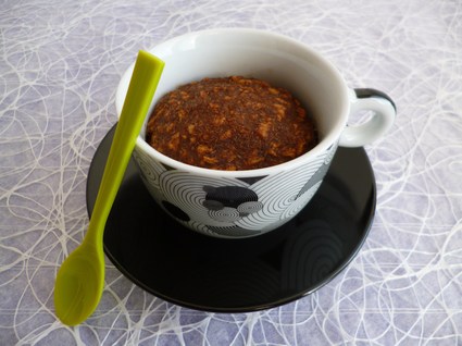 Recette de mugcake chicorée cacao soja psyllium