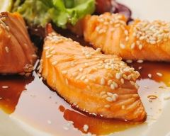 Recette saumon glacé sauce teriyaki légère au sésame