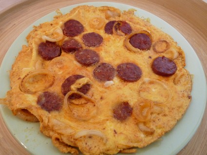 Recette omelette épicée au chorizo et au paprika