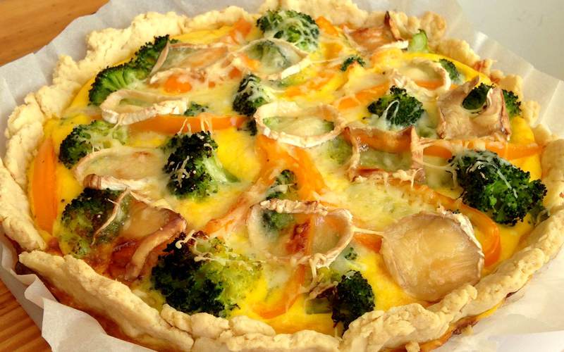 Recette tarte brocolis-chèvre pas chère et facile > cuisine étudiant