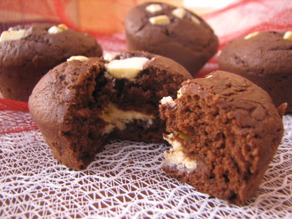 Recette de muffins aux deux chocolats