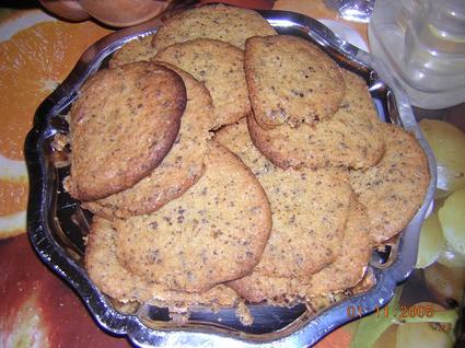 Recette de cookies choco/noisettes