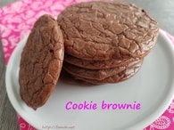 Recette de cookie brownie aux pépites de chocolat