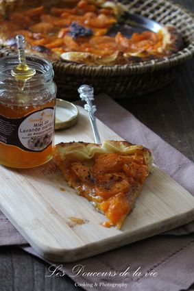 Recette de tarte fines abricots et miel de lavande maritime