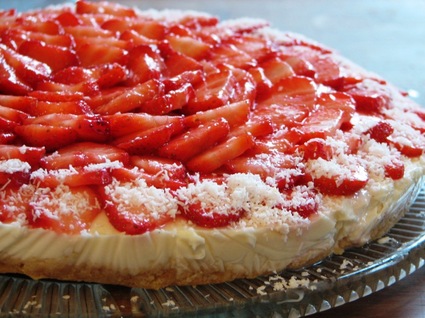 Recette de gâteau aux fraises et fromage blanc