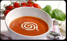 Soupe de tomate glacée pour 4 personnes