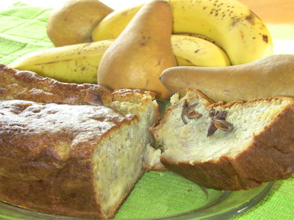 Recette de cake poires-bananes anisées