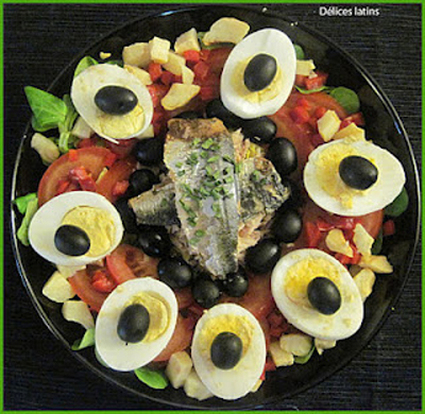 Recette de salade complète aux poissons
