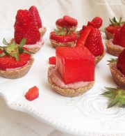 Recette de tartelettes crues aux fraises vegan