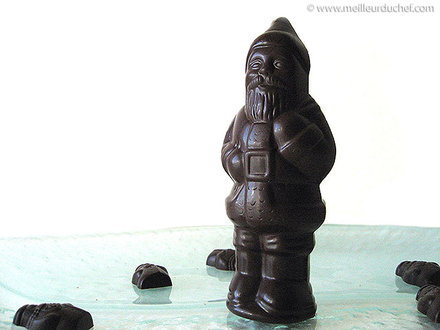 Père noël debout en chocolat (moulage)  fiche recette illustrée ...