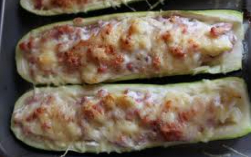 Recette courgettes fromage/lardon pas chère et facile ...