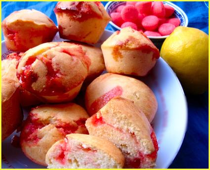 Recette de muffins au citron et fraises tagada