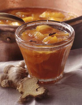 Abricots et brugnons au gingembre pour 4 personnes