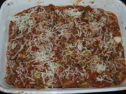 Recette de lasagnes revisitées aux poivrons et courgettes