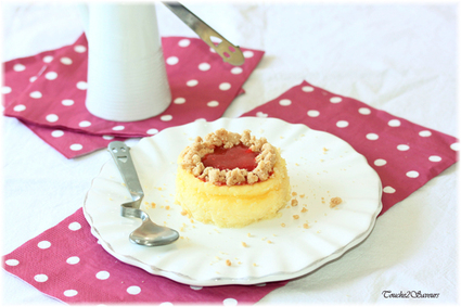 Recette de cheesecake crumble et coulis de fraises (sans pâte)