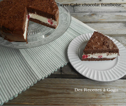Recette de layer cake chocolat framboises