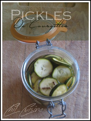 Recette de pickles de courgettes