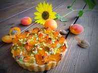 Recette de tarte abricot pistache