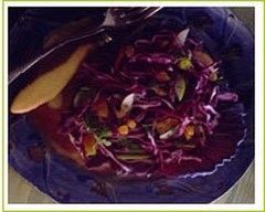 Recette salade de chou rouge aux fruits secs