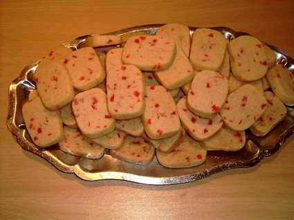 Recette de biscuits carrés aux cerises