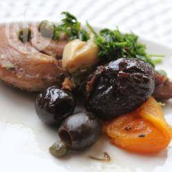 Recette poulet aux olives, câpres et fruits secs – toutes les recettes ...