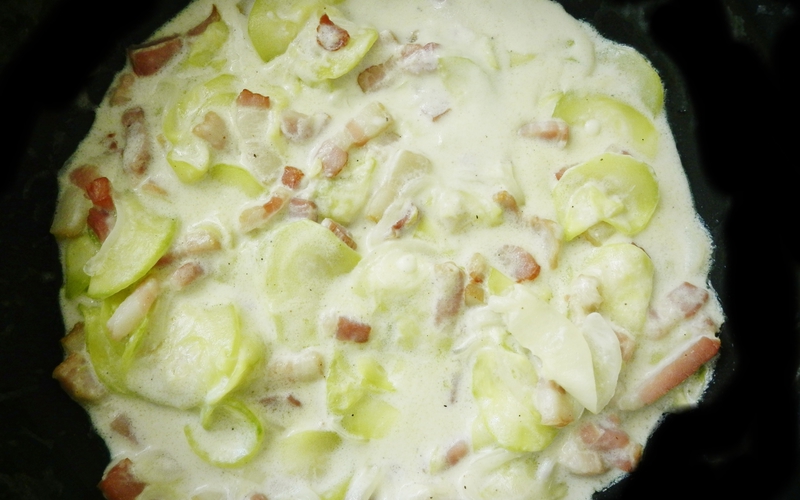 Recette courgette carbonara pas chère et simple > cuisine étudiant