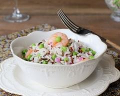 Recette salade de riz aux crevettes