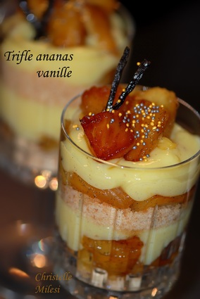 Recette de trifle ananas vanille