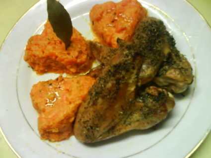 Recette ailes de poulet grillées et purée de carottes au cumin