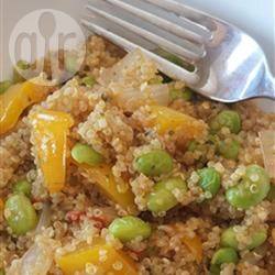 Recette quinoa épicé aux poivrons et edamame – toutes les ...