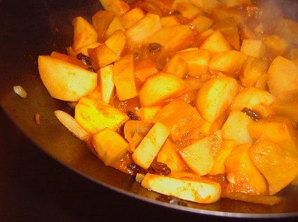 Recette de curry de pommes de terre et potiron