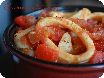 Recette encornets à la tomate