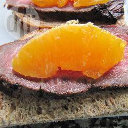 Recette tartine rosbif mariné et orange – toutes les recettes ...