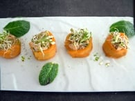 Makis de carottes aux rillettes de saumon