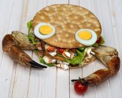 Recette club sandwich polaire au crabe