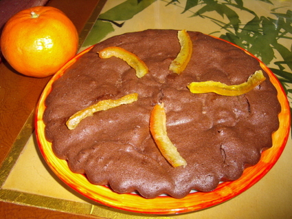 Recette de gâteau tendre chocolat orange