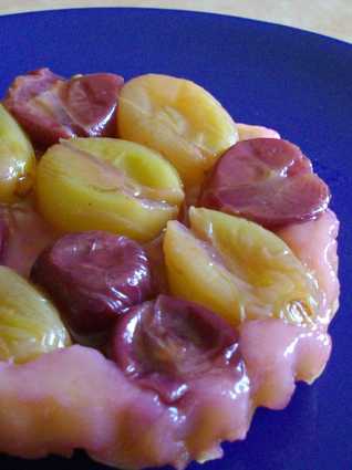 Recette de mini tatin aux deux raisins