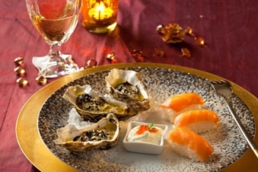 Recette de sushi de saumon fumé et crème acidulée facile