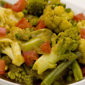 Curry de légumes express pour 6 personnes