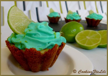 Recette de cupcakes au citron vert, key lime pie